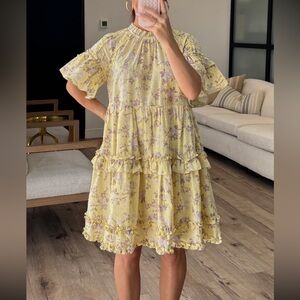 Shop Talulah | Etoile Flounce Dress | Daffodil